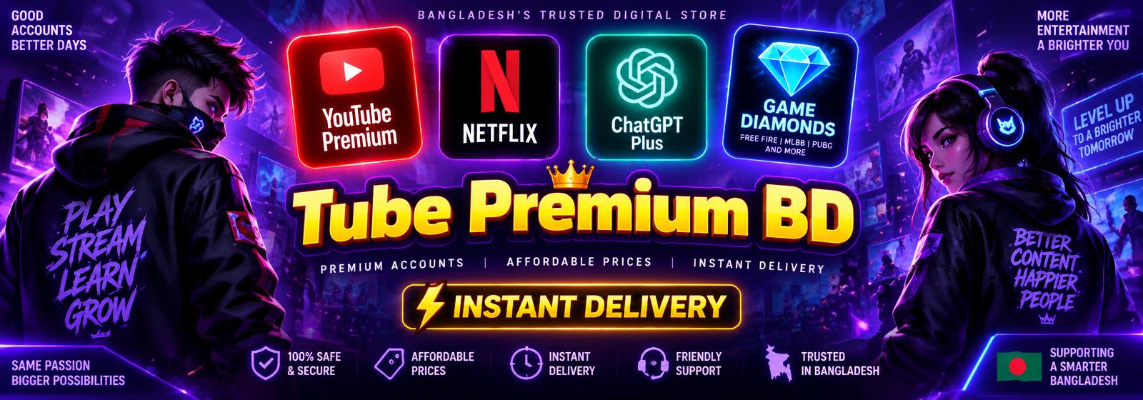 Tube Premium BD — Buy YouTube Premium in Bangladesh
